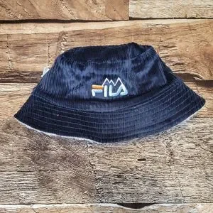 (+)W FILA Sherpa/Corduroy Reversible Bucket Hat Fila | Accessories | W Fila Sherpacorduroy Reversible Bucket  main image 2